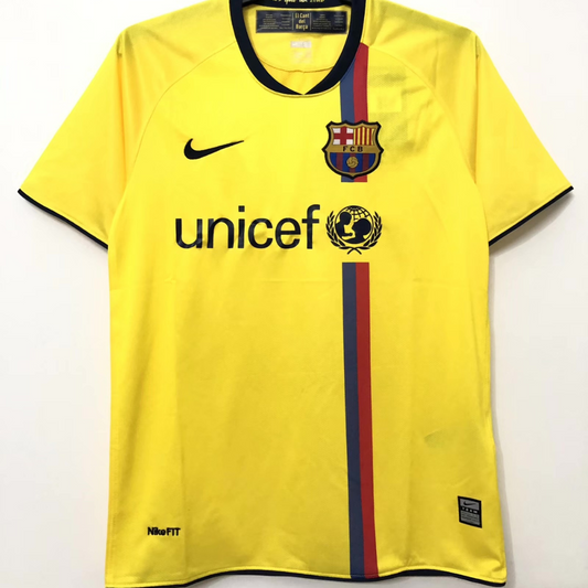 BARCELONA YELLOW RETRO JERSEY